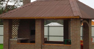 Беседка из кирпича под ключ в Ногинске цена от 3266 рублей - Строй-Нгн
